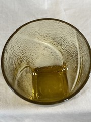 Vintage Hazel-Atlas Pebblestone Gold Glasses 1-5” & 1-4 1/4”