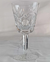 Waterford Ashling Cut Crystal Claret Wine Glasses Signed Set of 7 5⅞” Ireland