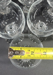 Mikasa Crystal The Ritz Wine Water Glasses 6.5” Ribbed Stem Set Of 8