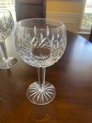 Set of 6 Miller Rogaska Lead Crystal Balloon Wine Glasses