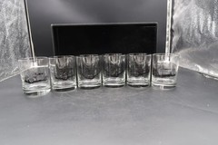Vtg Rocks Glass Classic Car Packard Cord Vette Thunderbird Lincoln Set of 6 MCM