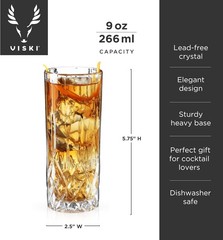 Admiral Highball Glasses, Set of 2