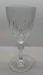 Water Goblet Glass Royal Crystal Rock Linea Gala Pattern 7″