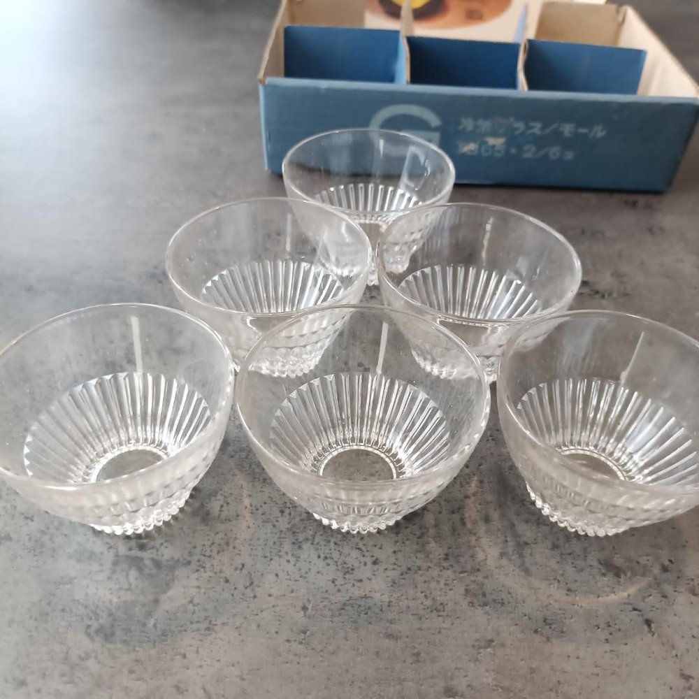 HOYA CRYSTAL Glass 6pcs set 6×8.5cm/2.36×3.34″ HOYA CRYSTAL HOYA CRYSTAL HOYA