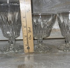 Hazel Ware Starlight Stemware Starter Set 12 pc Glasses Vintage MCM Crystal Cut