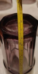 4pc Set Libbey Glasses Duratuff Gibraltar Violet Purple Glass Tumblers 16oz