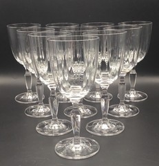 Villeroy & Boch Malindi (10) Crystal Wine Glasses Water Goblets Glasses 7”