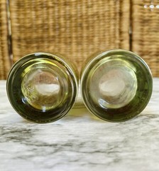 Mid Century Culver Toledo 22K Gold Highball Cocktail Drinking Glasses Set of 2