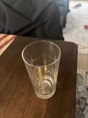 Vintage Atomic Starburst Etched Highball Glass