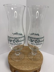 Pat O’Brien’s New Orleans Souvenir Beer Glasses 10″ tall Set of 2