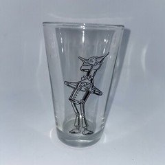 Vintage Libbey Tumbler Glass Tin Man Wizard of Oz