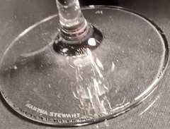 4 Wedgwood PETALS Cut Crystal Wine/Water Glasses by Martha Stewart Set