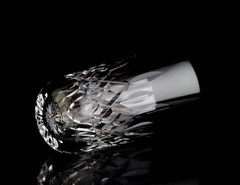 Waterford Lismore 12 oz. Flat Tumbler Glasses Set of 2 Vintage Crystal Barware