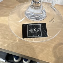 Mikasa Clear Glass Champagne Glasses Set of 4 Tapered Hand Wash Only