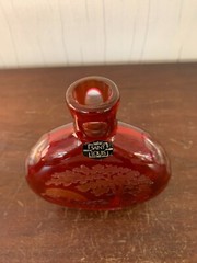 Engraved Crystal Flask from Saint Louis Model 2