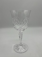 Galway Irish Crystal Oranmore Pattern Water Wine Goblet Glasses Set of 4