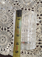 Set of 4 Beautiful Heavy TIFFANY & CO Crystal Plaid Beer Mugs Barware EUC