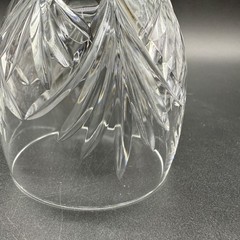 Set of 4 Block BLC4 Clear 6-3/4″ Wine Cut Glass Lead Crystal Aura-Style