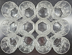 (12) Cristal D’Arques Brighton Old Fashioned Set Vintage Clear Whiskey Rocks Lot