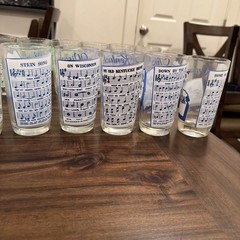 Vintage State Souvenir Glass Tumblers Hazel-Atlas lot of 25 1950s state glasses