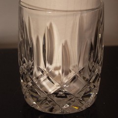 Cut Crystal Whiskey Glasses – Heavy 8 oz Tumblers – Set of 4 – Vintage Barware