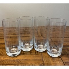 Tabla Crystal Drizzle Set Of 6 Highball Glass (4) and Lowball Glass (2). Excell