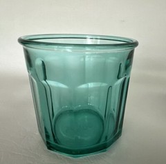 Vintage Lot Of 4 Luminarc Arcoroc 10 Panel Cobalt Blue Glass Tumbler 500 France