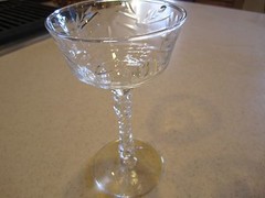 Libbey Rock Sharpe Arctic Rose Base Star Of David Liquor Cocktail Glass Stem3005