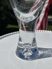 Vintage Littala “Topio” Hand blown Pilsner Glasses, Set Of 2, Finish Design