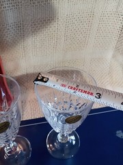 Vtg.Cristal D’Arques Durand Set Of 6 Pompadour Glasses 17 Cl, 24%Lead Crystal OB