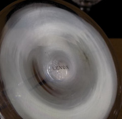 12 Lenox Radiance Crystal Water Glasses Goblets 7″ tall Cut Bowl Signed