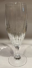 Mikasa Arctic Lights Modern Cut Crystal Water Goblet Iced Tea Glass EUC Has Flaw
