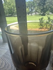 Pair Of Libbey Crisa Boston Mocha Glass Tumblers, 5.25” Tall, 16 Oz, MCM, EUC