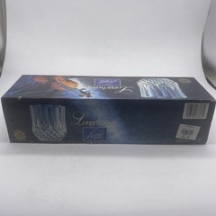 4 NIB Cristal D’Argues 24% Lead Clear Longchamp Old Fashioned Glasses France