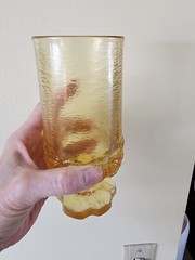 Tiffin Glasses 2 Franciscan Madeira Cornsilk Yellow Water Iced Tea Goblets 6.5″