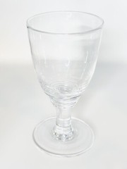 Simon Pearce PEZ7 Clear Crystal Rippled Hand Blown 17 OZ Glass Water Goblet NEW