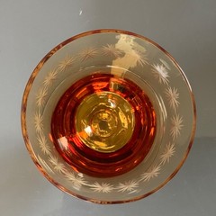 GUS KHRUSTALNY , Liquor glasses “GOLDEN WEDDING” 6pcs, USSR
