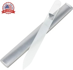 Bona Fide Beauty Czech Glass Nail Files for Natural Nails (Clear) – 1Pc Crystal