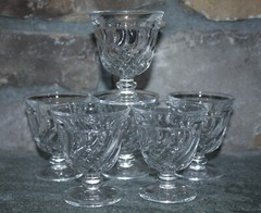 Fostoria Colony 3 3/8 Inch Vintage Oyster/Fruit Cocktail Dish Set of (6)