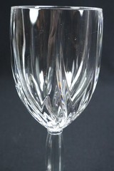 Improvisation By Waterford Crystal 1 Iced Tea & 1 Water Goblet Amway Swirl Cut