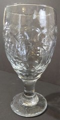 Vintage Libbey Orchard Fruit Clear Water Goblet