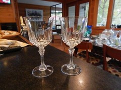 PAIR of 2 CRISTAL d’ARQUES AVIGNON Wine Glass EX COND GREAT HOLIDAY ENTERTAINING