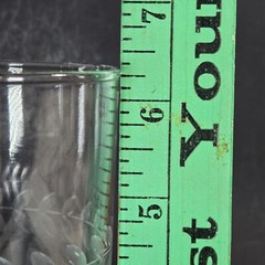 Laurel Grey Cut by Anchor Hocking Set of 2 Tumblers Collins/Cooler Glasses 6.25″