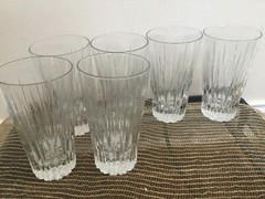PICK 2 Martha Stewart SUN RAYS Highball OR LOWBALL Crystal Glass Set of 2 PICK
