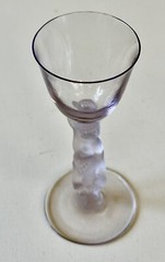 Vtg Bayel France Bacchus Aries Nude Male Liqueur Purple Crystal Glass 6.25” Rare
