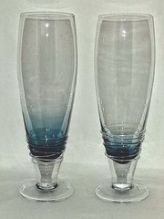 Mikasa Cobalt Swirl Blue Glasses Balloon Wine 9 1/8″ Pilsner 10 1/4″ & More