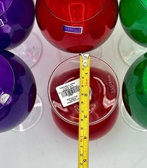 STUNNING Six Marquis by Waterford Crystal Jewels Aromatic Balloon Wine Glass