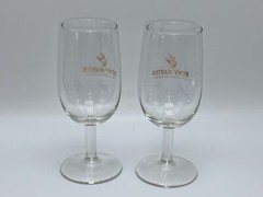Remy Martin Fine Champagne Cognac Pair Of Branded Stemmed 4oz Glasses Nice Cond