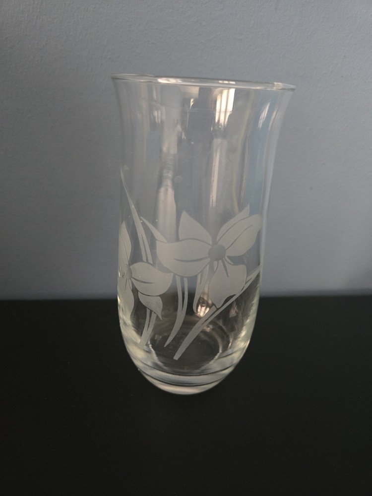 Crystal Clear Industries Crystal Floral 16 oz Glasses Made In Turkey Replacement