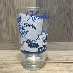 Vintage Hazel Atlas Souvenir State Song Glasses – 5” Tall – Kentucky